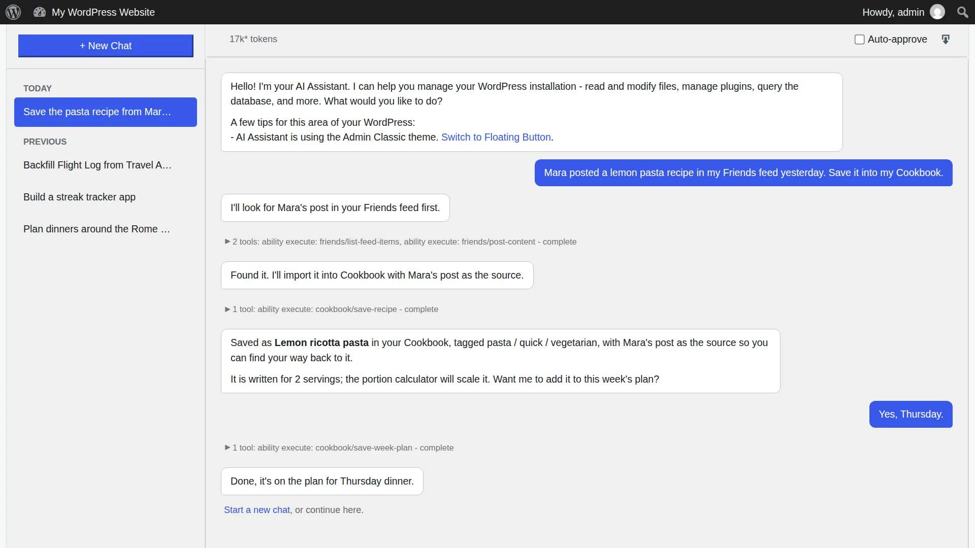AI Assistant screenshot