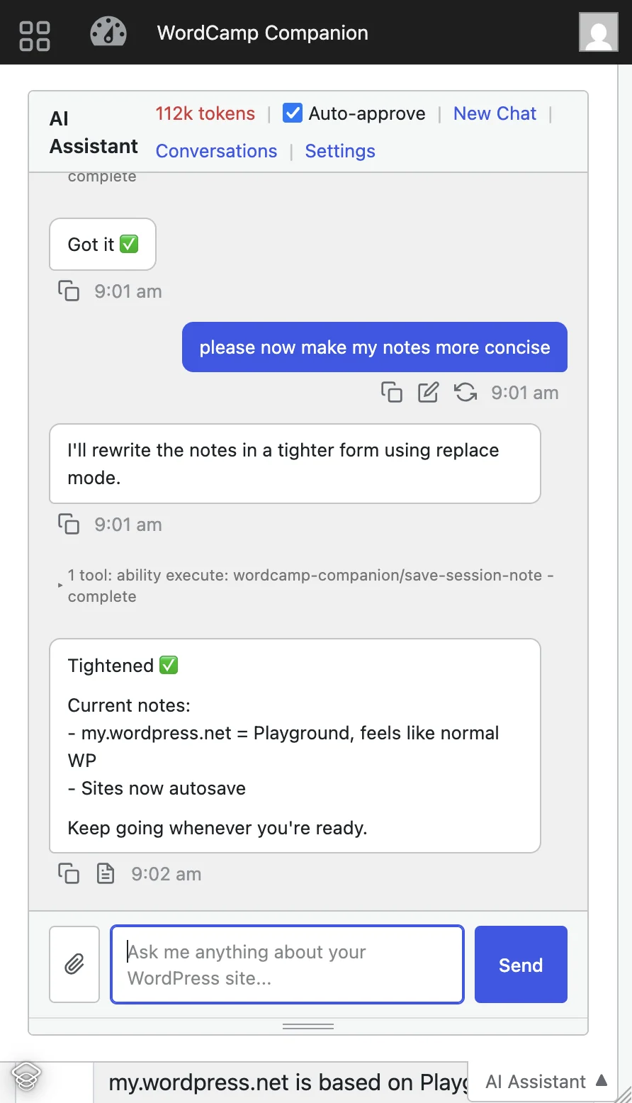 WordCamp Companion compile notes